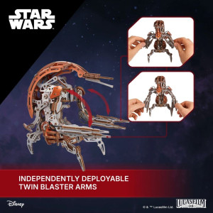 3D mechanický model - Star Wars, Droideka (Ugears)