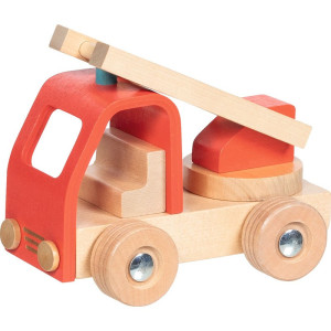 Auto - Dřevěné hasičské červené (Goki)