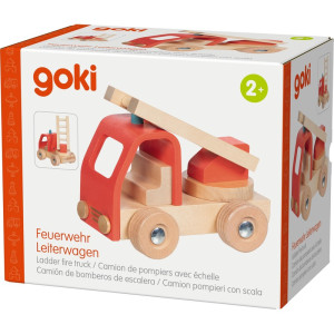 Auto - Dřevěné hasičské červené (Goki)