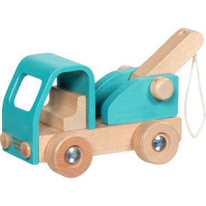 Auto - Dřevěné odtahové modré (Goki)