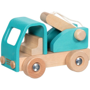 Auto - Dřevěné odtahové modré (Goki)