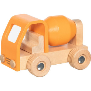 Auto - Dřevěná míchačka oranžová (Goki)