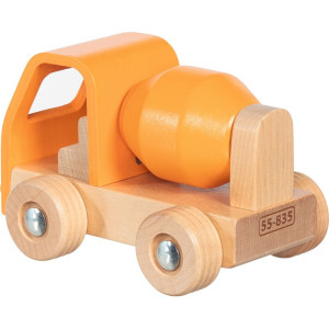 Auto - Dřevěná míchačka oranžová (Goki)