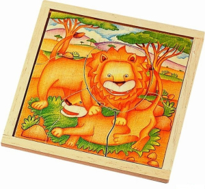 Puzzle pro nejmenší - Na desce, Lev (Voila)