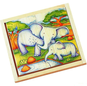 Puzzle pro nejmenší - Na desce, Slon (Voila)