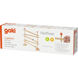 Kuličková dráha - Dřevěná flexibilní FlexiTrack (Goki)