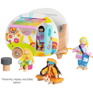 Nábytek pro panenky - Obytný karavan vybavený (Goki)