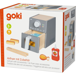 Kuchyň - Horkovzdušná fritéza dřevěná s doplňky (Goki)
