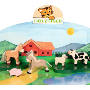 Holztiger - Set, Zvířátka z farmy