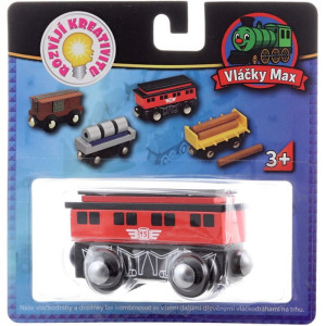 Vláčkodráha vagónek - Osobní červený (Maxim)