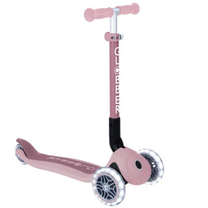 Koloběžka Globber - Junior Foldable Lights Ecologic, Berry