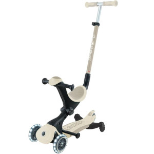 Koloběžka Globber - Go-Up Deluxe Lights Ecologic 360° 3v1, Coconut
