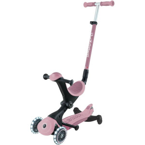 Koloběžka Globber - Go-Up Deluxe Lights Ecologic 360° 3v1, Berry