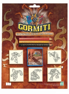 Razítka dřevěná - Gormiti, 5ks (blistr)