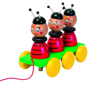 Tahací hračka - Tři berušky (JAS)