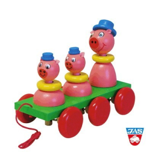 Tahací hračka - Tři prasátka (JAS)