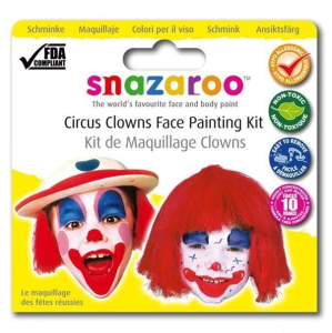 Snazaroo - Sada 3 barev na obličej, Klauni