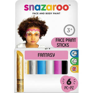 Snazaroo - Tužky na obličej, 6 barev, Fantasy