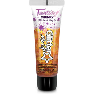 PaintGlow - Třpytky gelové, 12ml Fantasy oranžové