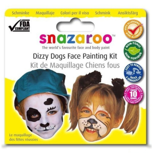 Snazaroo - Sada 3 barev na obličej, Psi