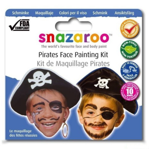 Snazaroo - Sada 3 barev na obličej, Piráti