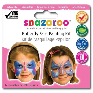 Snazaroo - Sada 3 barev na obličej, Motýli
