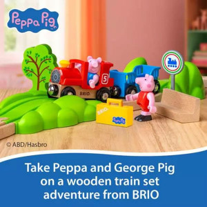 Vláčkodráha Brio - Prasátko Peppa Pig, 18 dílů