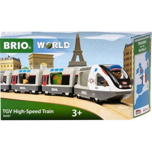 Vláčkodráha vláček - Edice světové vlaky, TGV rychlovlak (Brio)
