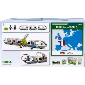 Vláčkodráha vláček - Edice světové vlaky, TGV rychlovlak (Brio)