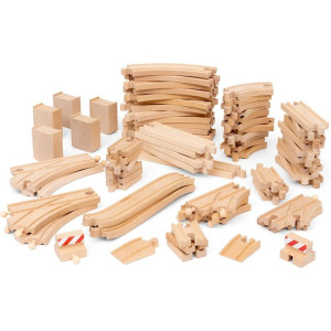 Vláčkodráha set kolejí - Deluxe sada, 70ks (Brio)