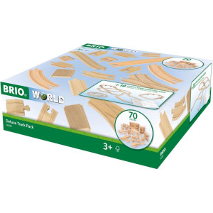 Vláčkodráha set kolejí - Deluxe sada, 70ks (Brio)