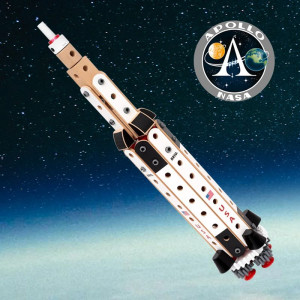 Stavebnice montážní - Builder, NASA Apollo Saturn V 91 dílků (Brio)