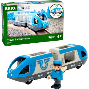 Vláčkodráha mašinka - Elektrická s pohonem, Cestovní souprava na baterie (Brio)