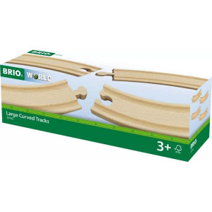 Vláčkodráha koleje - Zatáčka dlouhá, 4ks (Brio)