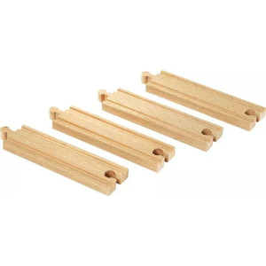 Vláčkodráha koleje - Rovinka střední, 4ks (Brio)