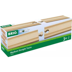 Vláčkodráha koleje - Rovinka střední, 4ks (Brio)