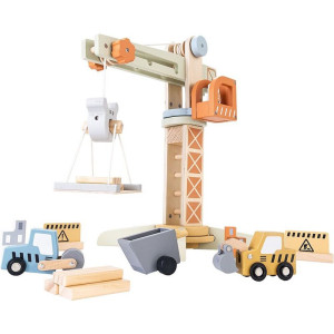 Jeřáb - Dřevěný s příslušenstvím (2Kids Toys)