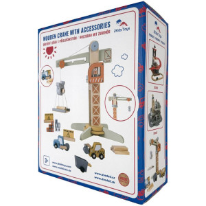 Jeřáb - Dřevěný s příslušenstvím (2Kids Toys)