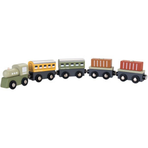 Vláčkodráha vláček - Dřevěný 2v1 (2Kids Toys)