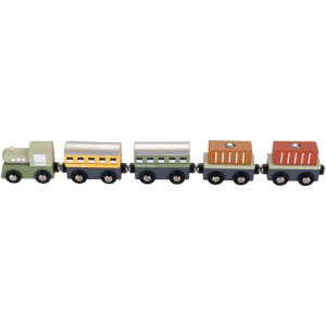 Vláčkodráha vláček - Dřevěný 2v1 (2Kids Toys)