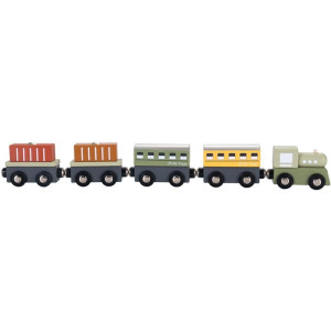 Vláčkodráha vláček - Dřevěný 2v1 (2Kids Toys)
