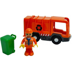 Vláčkodráha auta - Sada popelářských vozidel s figurkami (2Kids Toys)