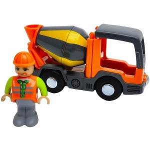 Vláčkodráha auta - Sada stavebních vozidel s figurkami (2Kids Toys)