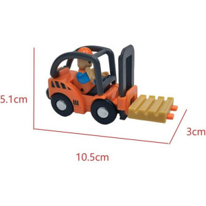 Vláčkodráha auta - Sada stavebních vozidel s figurkami (2Kids Toys)