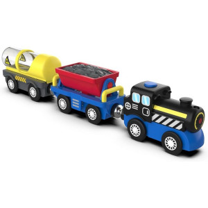 Vláčkodráha mašinka - Elektrická s pohonem, Parní vlak nákladní (2Kids Toys)
