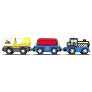 Vláčkodráha mašinka - Elektrická s pohonem, Parní vlak nákladní (2Kids Toys)