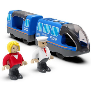 Vláčkodráha mašinka - Elektrická s pohonem, Městký vlak modrý (2Kids Toys)