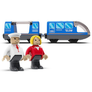 Vláčkodráha mašinka - Elektrická s pohonem, Městký vlak modrý (2Kids Toys)