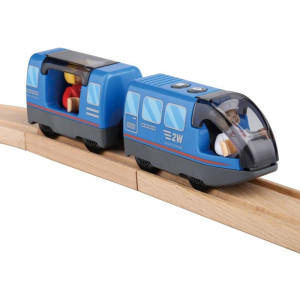 Vláčkodráha mašinka - Elektrická s pohonem, Městký vlak modrý (2Kids Toys)