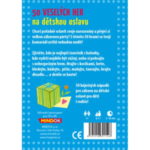 Společenská hra - 50 veselých her na dětskou oslavu